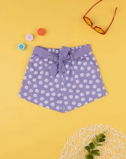 Prenatal Jeans Pantaloni E Salopette-Shorts Popeline Bimba Lilla