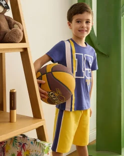 Prenatal Jeans Pantaloni E Salopette-Shorts Sportivi Bambino Bicolor