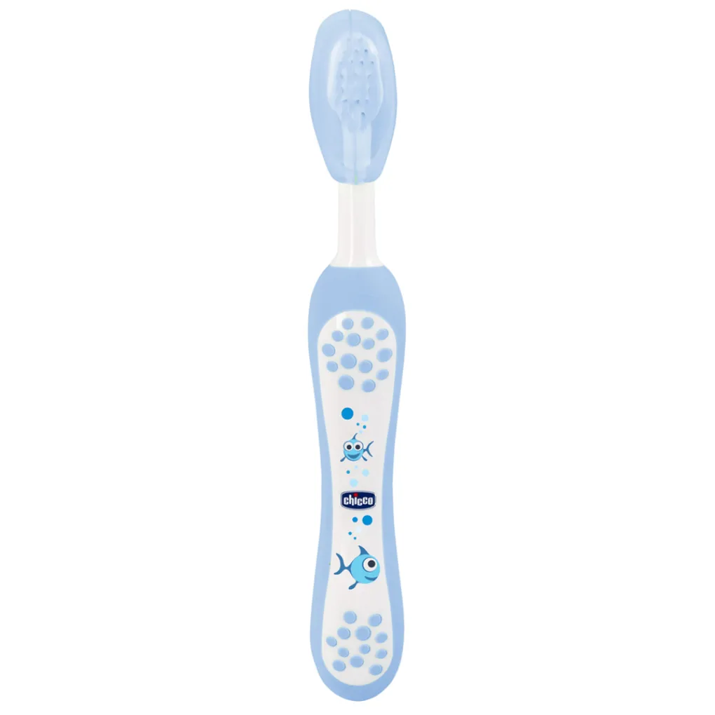 Chicco Primi Dentini-Spazzolino Azzurro 6M+