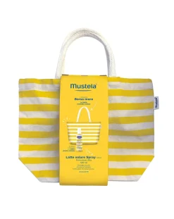 Mustela Solari E Doposole-Spray Latte Solare Spf50 Protezione Alta 200Ml + Borsa Mare -