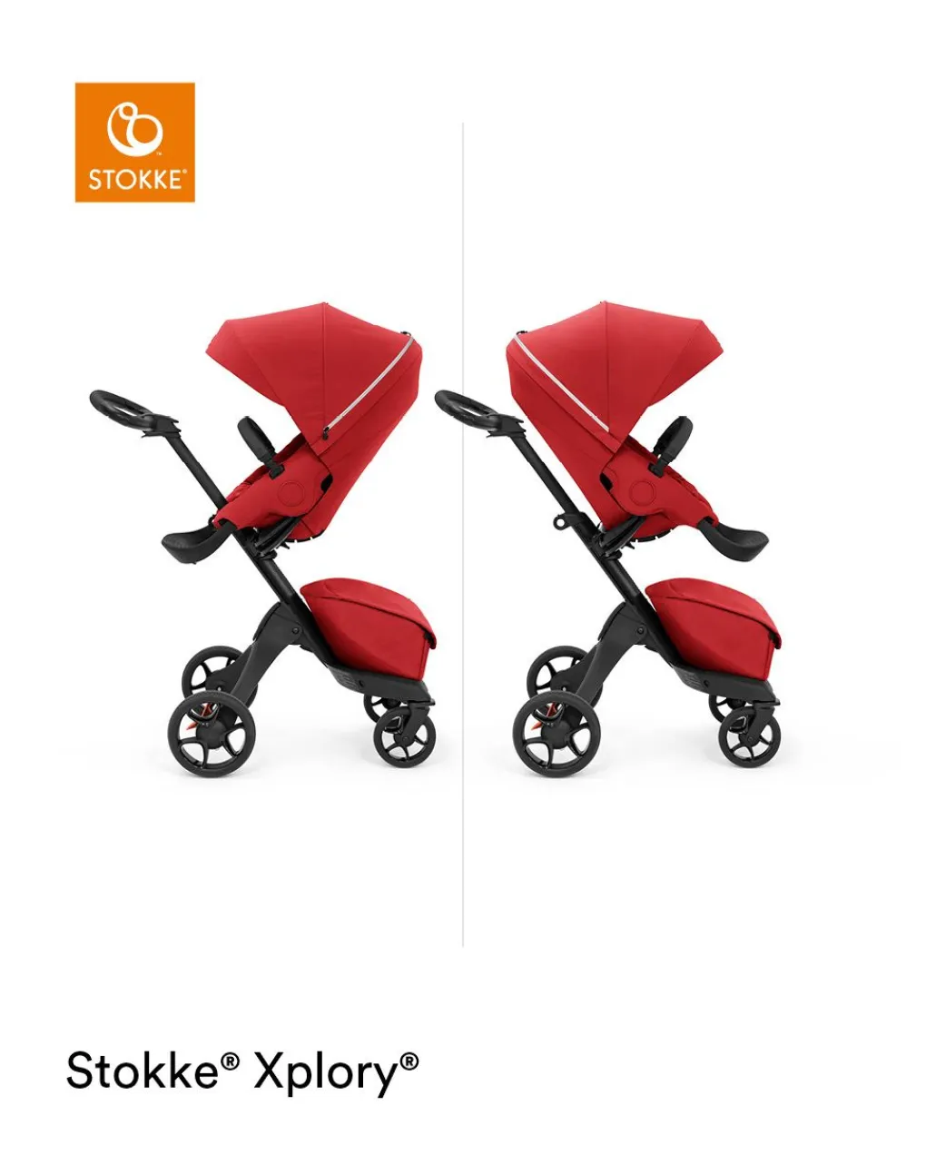 Stokke Trio E Duo-? - Passeggino Xplory? X Ruby Red