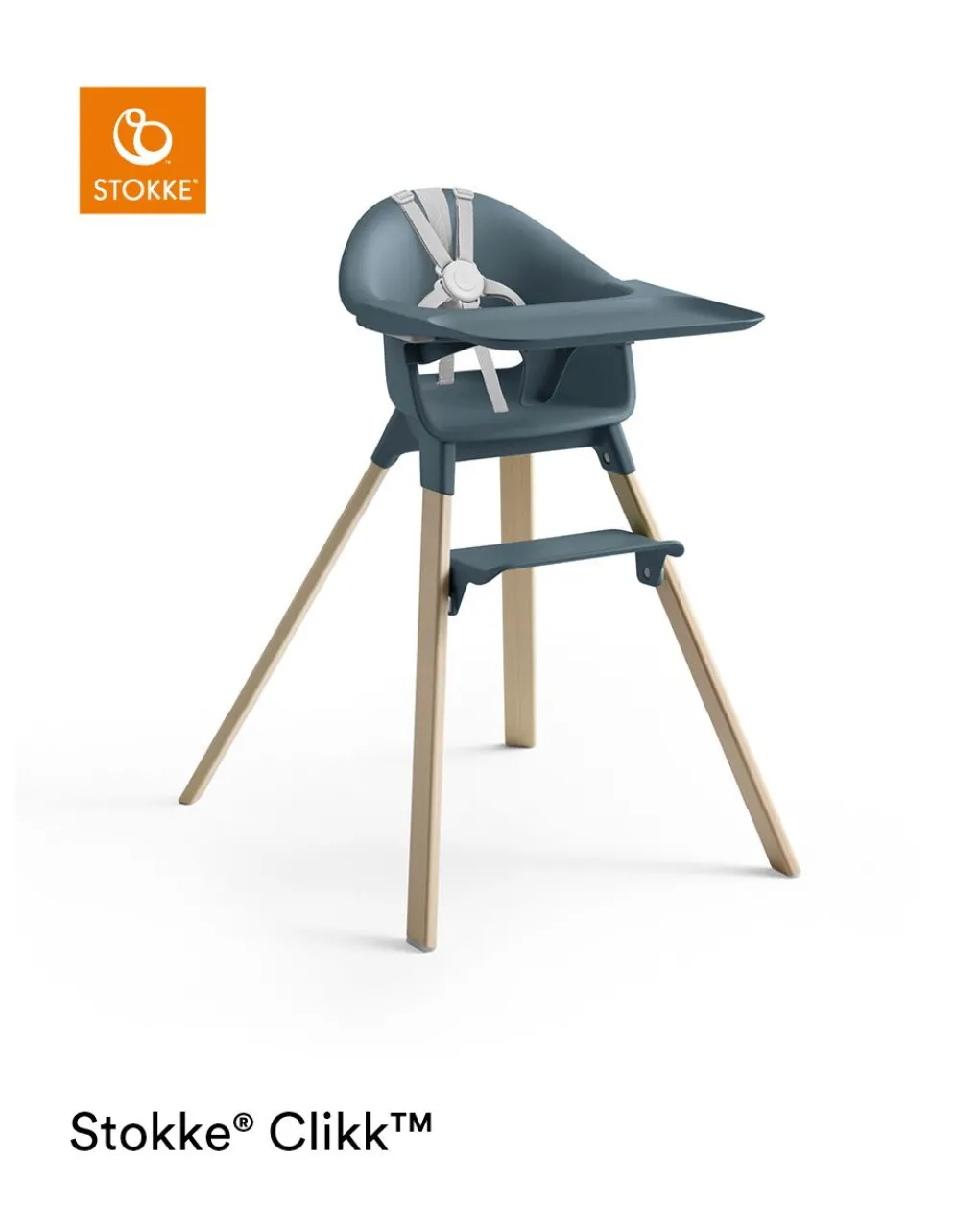 Stokke Seggioloni Pappa-? Clikk? High Chair - Fjord Blue