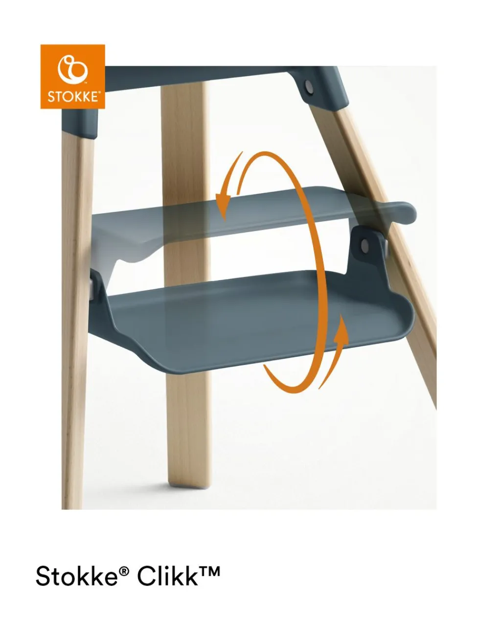 Stokke Seggioloni Pappa-? Clikk? High Chair - Fjord Blue