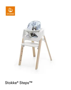 Stokke Accessori Seggioloni-? Steps? Baby Set Cushion Waves Blue