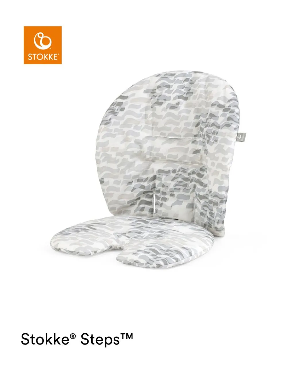 Stokke Accessori Seggioloni-? Steps? Baby Set Cushion Waves Grey