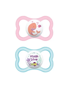 Mam Succhietti-Succhietti Air 16+ Caucciu Conf. Doppia Rosa/Viola