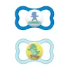 Mam Succhietti-Succhietti Air 6+ Silicone Conf. Doppia Azzurro