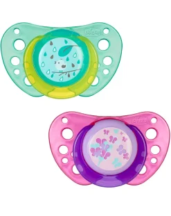 Chicco Succhietti-Succhietto Air Caucciu 12M+ Rosa/Verde