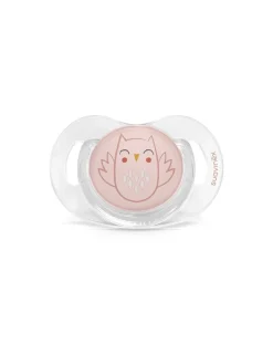 Suavinex Succhietti-Succhietto Bonhomia Con Tettina Sx Pro 0-6 Mesi Decoro Civetta Rosa-