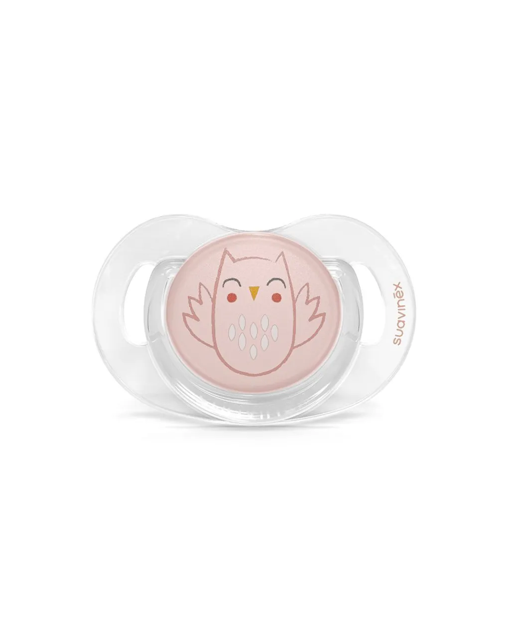 Suavinex Succhietti-Succhietto Bonhomia Con Tettina Sx Pro 0-6 Mesi Decoro Civetta Rosa-