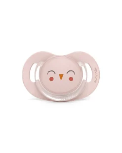Suavinex Succhietti-Succhietto Bonhomia Con Tettina Sx Pro 6-18 Mesi Decoro Civetta Rosa -