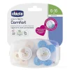 Chicco Succhietti-Succhietto Comfort Bimbo Silicone 6-16M 2Pezzi