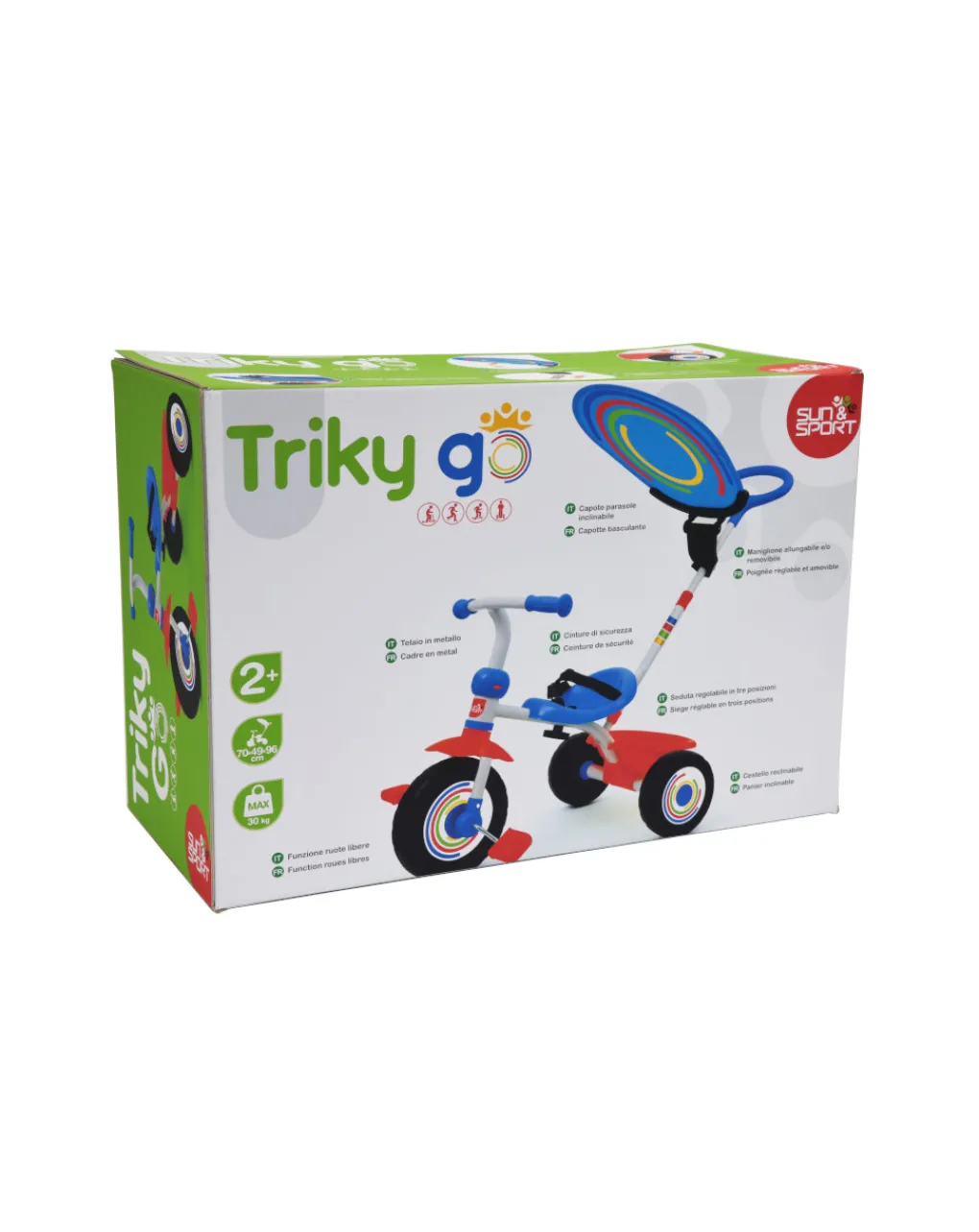 Sun&Sport Tricicli Biciclette Monopattini E Accessori-- Triciclo Triky Go Boy