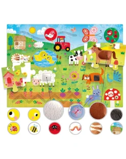 Headu Puzzle Per Bambini-Tactile Puzzle Montessori. Gioco Multiattivita Per I Piu Piccoli 1/4 Anni -