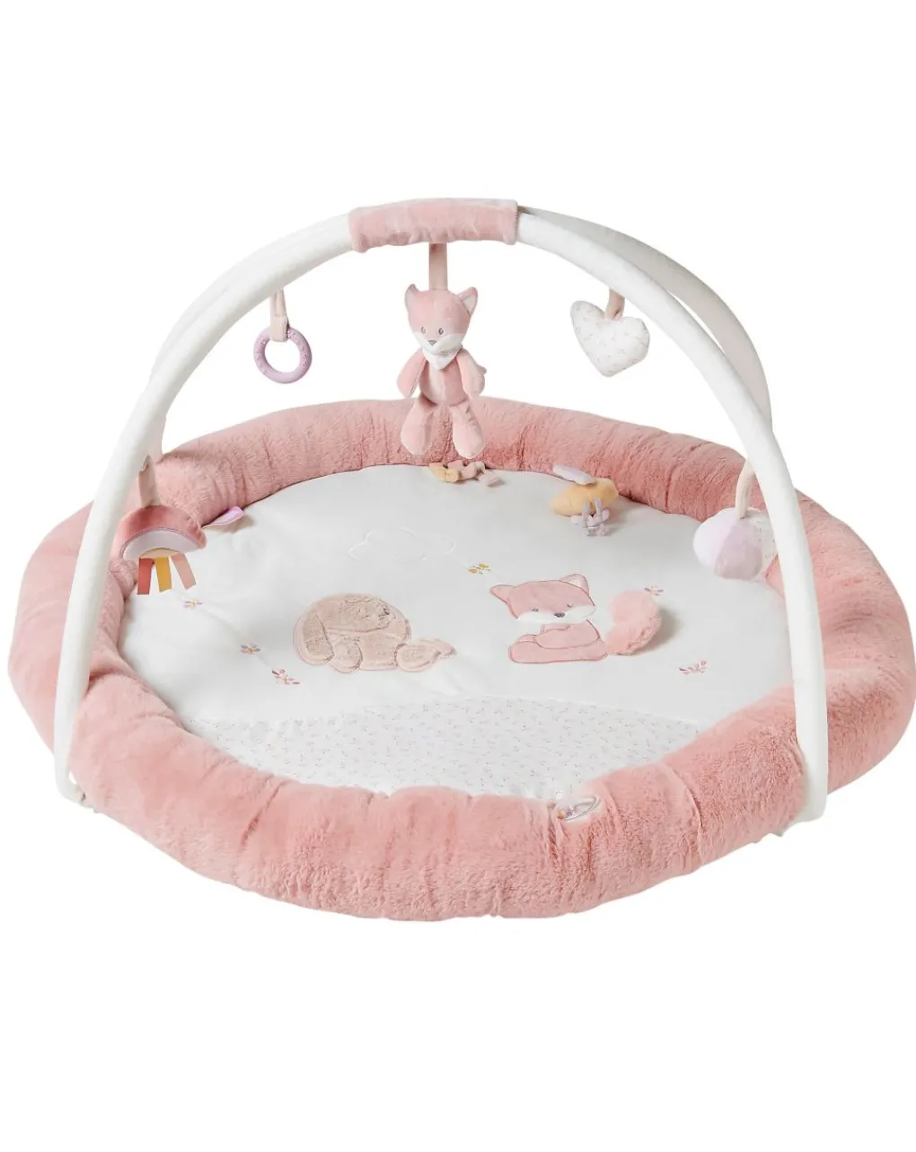 Nattou Palestrine E Tappeti Gioco-Tappeto Attivita Pouf Con Archi Pomme&Alice -