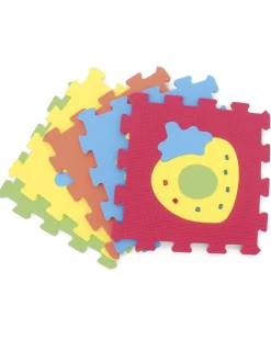 Baby Smile Palestrine E Tappeti Gioco-Tappeto Puzzle Animali 9Pcs