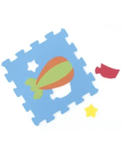Baby Smile Palestrine E Tappeti Gioco-Tappeto Puzzle Animali 9Pcs