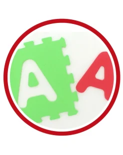 Baby Smile Palestrine E Tappeti Gioco-Tappeto Puzzle Lettere 9Pz