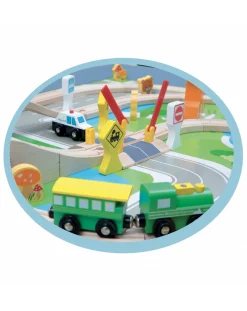 Wood'N'Play Giochi Primi Mesi-Tavolo Gioco Con Pista Treno - Wood 'N’ Play