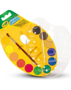Crayola Giochi Creativi-Tavolozza Del Pittore Set Con 12 Aquerelli E Pennello -