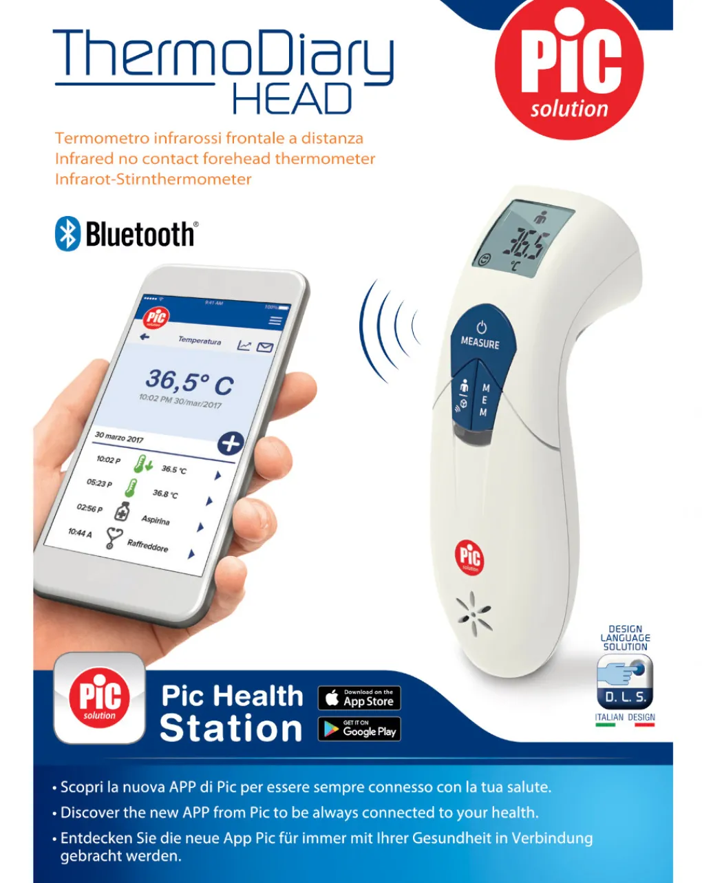 Pic Bilance E Termometri-Termometro Infrarossi Thermodiary Ear -