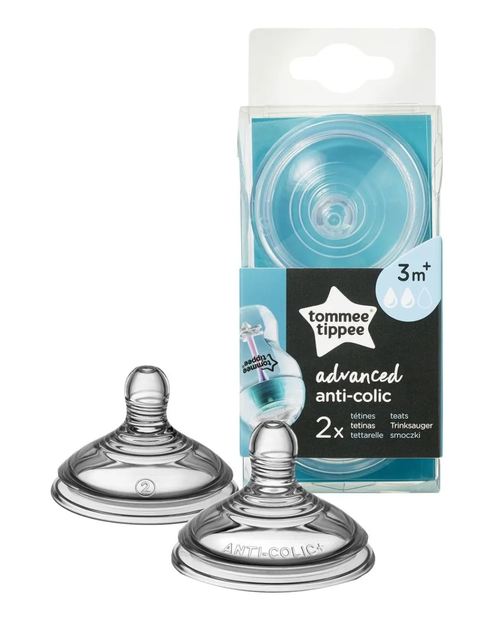 Tommee Tippee Biberon-Tettarella Anti-Colica Flusso Medio