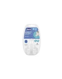 Chicco Tettarelle-Tettarella Physio - Silicone 2M+ Flusso Medio 2Pz
