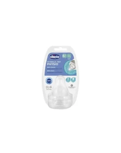 Chicco Tettarelle-Tettarella Physio - Silicone 6M+ Flusso Pappa 2Pz