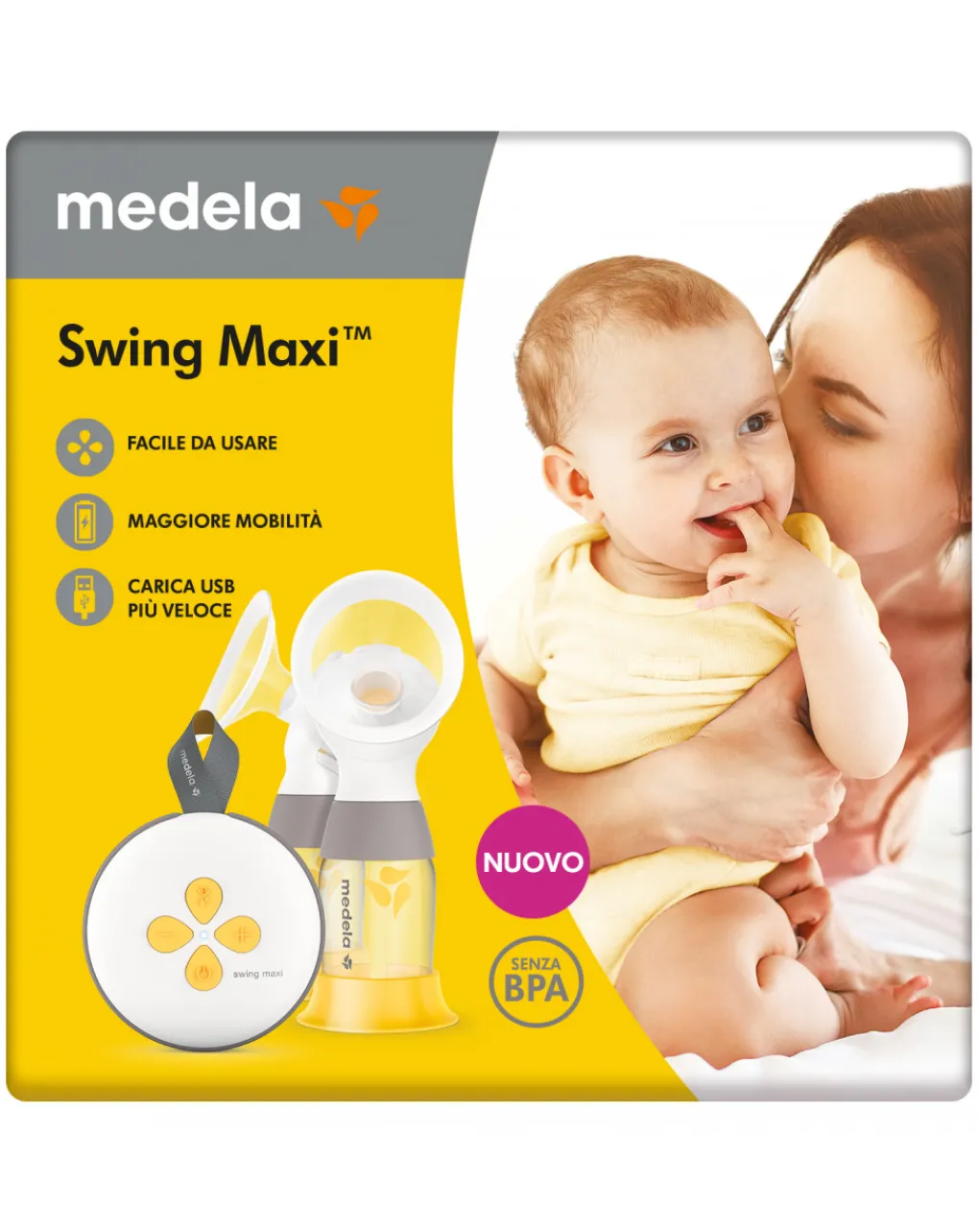 Medela Tiralatte-Tiralatte Elettrico Doppio Swing Maxi