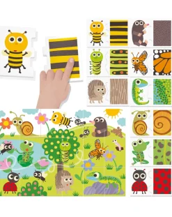Headu Giochi Didattici-Tocca & Osserva Metodo Montessori. A Ogni Animale Il Proprio Manto 2/4 Anni -