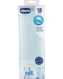 Chicco Piatti E Posate-Tovaglietta Silicone Azzurra