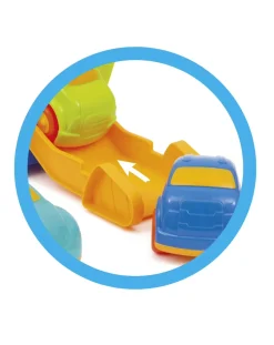 Baby Smile Giochi Primi Mesi-Transporter Truck Suoni E 4 Auto Incluse -