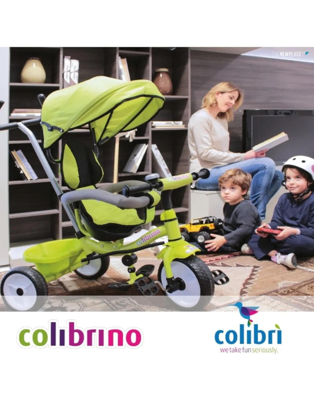 COLIBRI Tricicli Biciclette Monopattini E Accessori-Triciclo no Verde 2+ Anni -