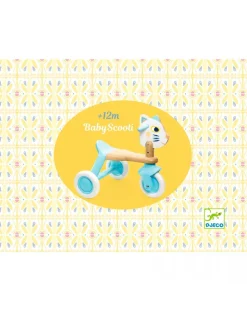 Djeco Cavalcabili E Primi Passi-Triciclo Gattino Babyscooti In Legno -
