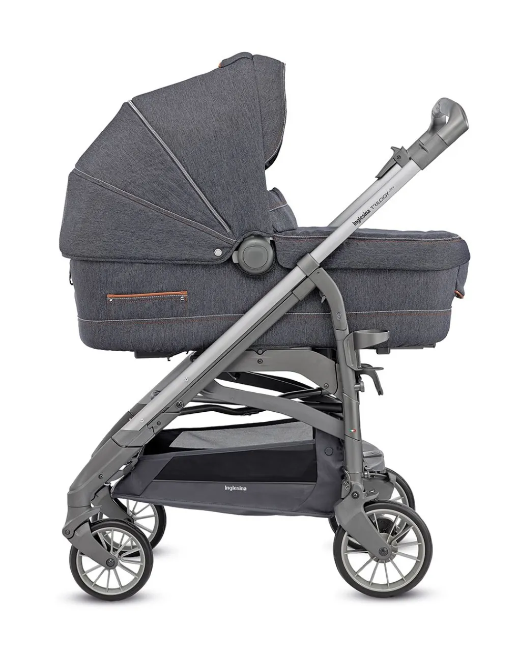Inglesina Trio E Duo-Trilogy System - Colore Village Denim Con Telaio City Ardesia