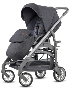 Inglesina Trio E Duo-Trilogy System - Colore Village Denim Con Telaio City Ardesia