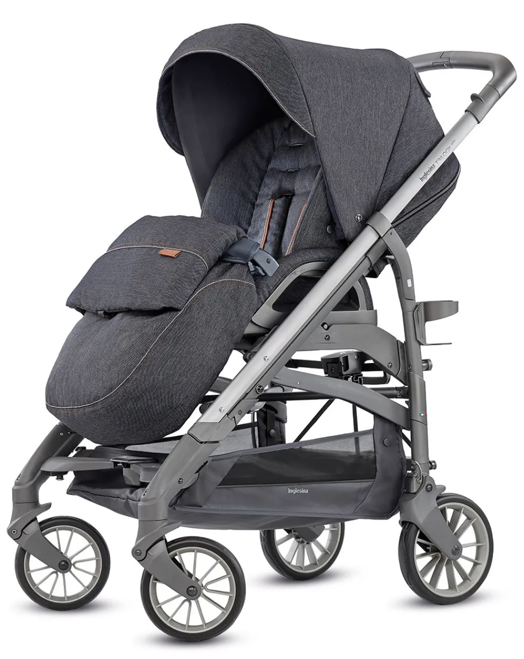 Inglesina Trio E Duo-Trilogy System - Colore Village Denim Con Telaio City Ardesia