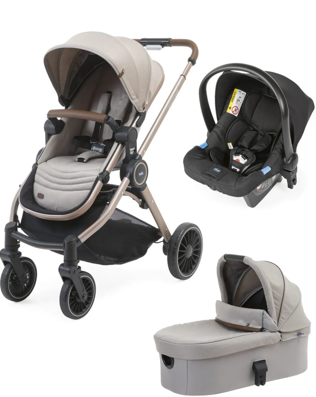 Chicco Trio E Duo-Trio Best Friend Pro Light Desert Taupe