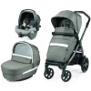 Peg-Perego Trio E Duo-Trio Book Slk City Grey Con Culla Elite - Peg Perego