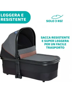 Chicco Trio E Duo-Trio Mysa Standard Black Satin -