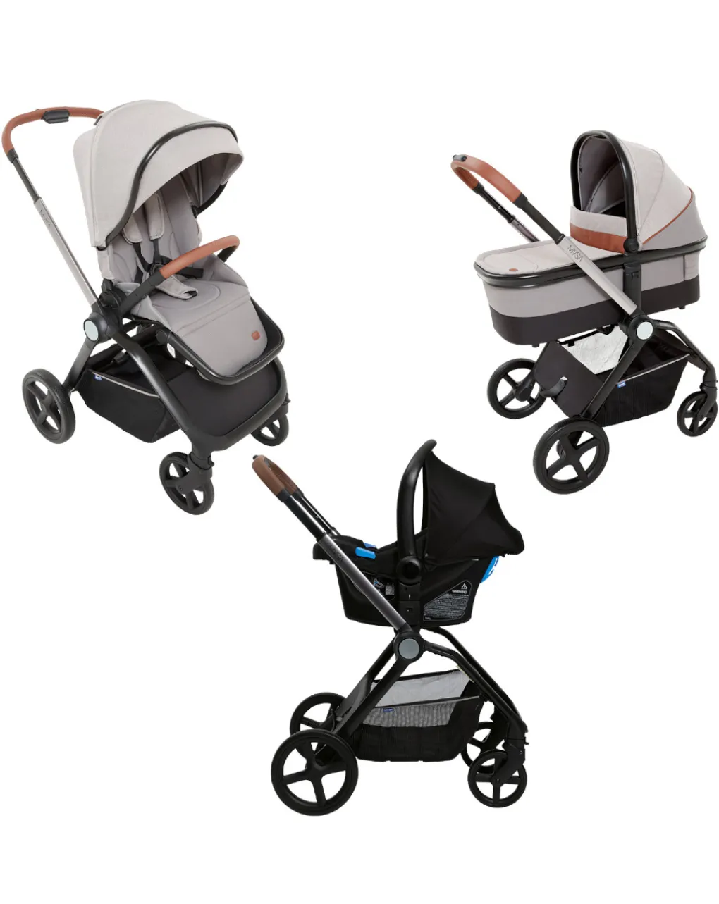 Chicco Trio E Duo-Trio Mysa Standard Silver Grey -
