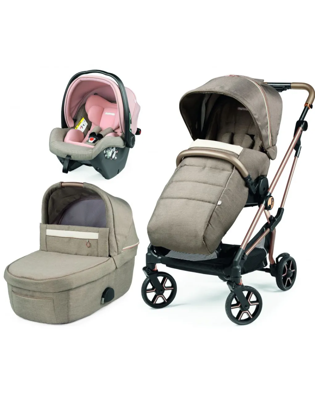 Peg-Perego Trio E Duo-Trio Vivace Slk Mon Amour Con Culla Grande - Peg Perego