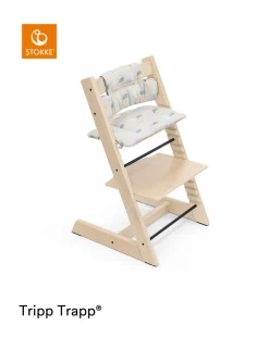 Stokke Accessori Seggioloni-Tripp Trapp? Classic Cushion Birds Blue Ocscuscino Per Seggiolonemorbido E Avvolgente Per Il Tuo Bambino