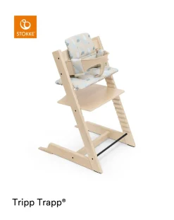 Stokke Accessori Seggioloni-Tripp Trapp? Classic Cushion Birds Blue Ocscuscino Per Seggiolonemorbido E Avvolgente Per Il Tuo Bambino