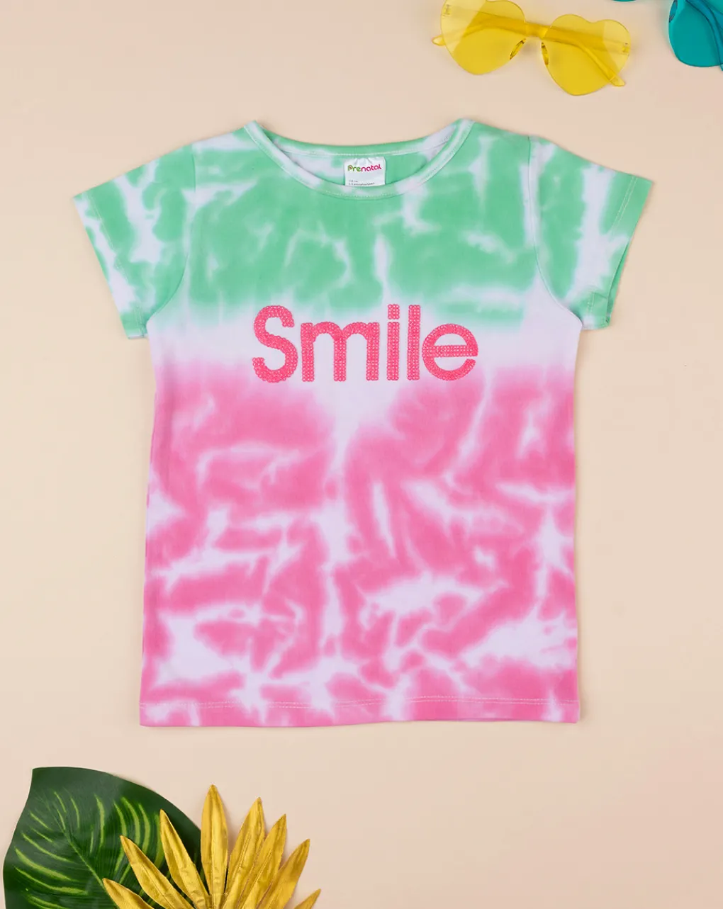 Prenatal Magliette E Camicie-T-Shirt Bambina Tie-Dye "Smile”