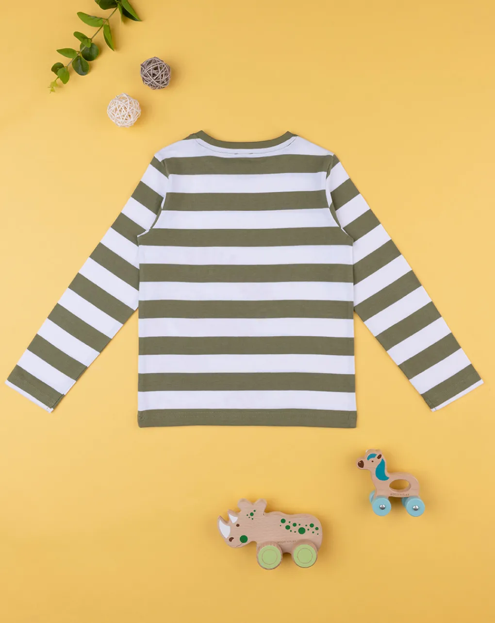 Prenatal Magliette E Camicie-T-Shirt Bambino Maniche Lunghe Rigata Grigia
