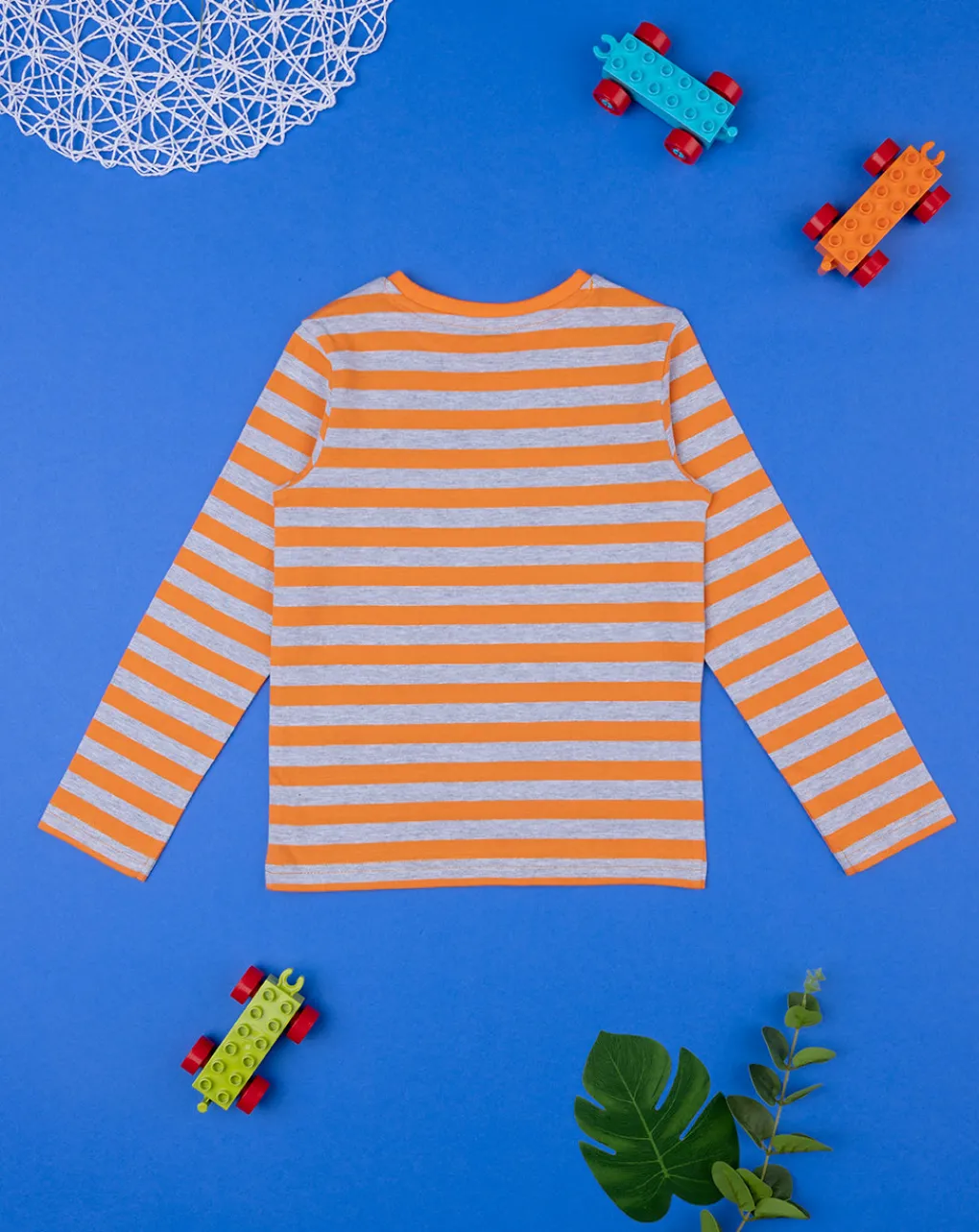 Prenatal Magliette E Camicie-T-Shirt Bambino Maniche Lunghe A Righe Con Stampa