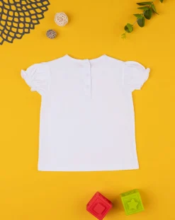 Prenatal Magliette Camicie E Body-T-Shirt Bimba Bianca "Ciliegie”