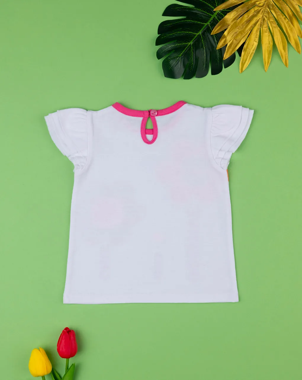 Prenatal Magliette Camicie E Body-T-Shirt Bimba Bianca/Rosa