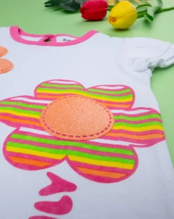 Prenatal Magliette Camicie E Body-T-Shirt Bimba Bianca/Rosa
